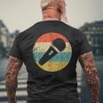 Karaoke Singer Retro Micrófono Camiseta Hombre Estampado Espalda Regalos para ancianos