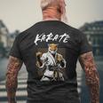 Karateka Karate Fox T-Shirt mit Rückendruck Geschenke für alte Männer