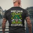 Keep Calm And Drink Like A Marrufo Men's T-shirt Back Print Gifts for Old Men