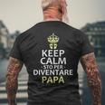 Keep Calm Sto Per Diventare Futuro Papà Annuncio Gravidanza T-shirt da uomo con stampa posteriore Regalos para ancianos