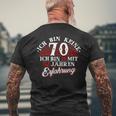 Keine 70 Jahre 18 Mit Experience Birthday T-Shirt mit Rückendruck Geschenke für alte Männer