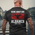 Keine Angst Der Albaner Ist Da T-Shirt mit Rückendruck Geschenke für alte Männer