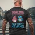 Keiner Mag Klugscheißer Bird Animal Cartoon Joke T-Shirt mit Rückendruck Geschenke für alte Männer