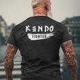 Kendo Combattenti Spada Combattente Arti Marziali Giapponesi T-shirt da uomo con stampa posteriore Regalos para ancianos