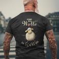 Komme Was Wolle Ich Schaf Das Handmade Fan T-Shirt mit Rückendruck Geschenke für alte Männer