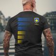 Kosovo Albania Jersey T-Shirt mit Rückendruck Geschenke für alte Männer