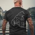 Kromfohrländer Dog T-Shirt mit Rückendruck Geschenke für alte Männer