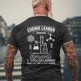 Labor Chemie Tehrererververververververververververst Him T-Shirt mit Rückendruck Geschenke für alte Männer