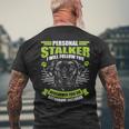 Labrador Fan Personal Stalker Labrador T-Shirt mit Rückendruck Geschenke für alte Männer