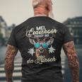 Lausbua Costume Oktoberfest Deer T-Shirt mit Rückendruck Geschenke für alte Männer