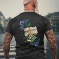 Lecteurs Amateurs De Livres Floraux T-shirt imprimé au dos Cadeaux pour les vieillards