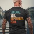 Legende Seit September 2004 20 Jahre T-Shirt mit Rückendruck Geschenke für alte Männer