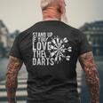 Levántate Si Te Gustan Los Dardos Diana Dart Sport Camiseta Hombre Estampado Espalda Regalos para ancianos