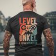 Level Onkel Freigeschaltet Du Wirst Onkel T-Shirt mit Rückendruck Geschenke für alte Männer