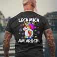 Lick Mich Am Arsch T-Shirt mit Rückendruck Geschenke für alte Männer