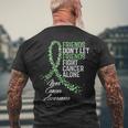 Liver Cancer Awareness Friends Fighter Warrior Support Men's T-shirt Back Print Gifts for Old Men
