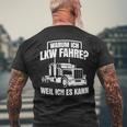 Lorry Driver Trucker Lorry Forwarding T-Shirt mit Rückendruck Geschenke für alte Männer