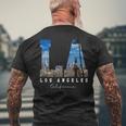 Los-Angeles California La Skyline Pride T-Shirt mit Rückendruck Geschenke für alte Männer