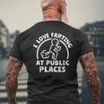 I Love Farting Furz Ich Liebe Furzen T-Shirt mit Rückendruck Geschenke für alte Männer