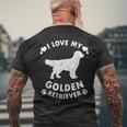 I Love My Golden Retriever Carino Regalo Cane T-shirt da uomo con stampa posteriore Regalos para ancianos