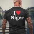 I Love Niger T-Shirt mit Rückendruck Geschenke für alte Männer