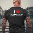 I Love Schwerin T-Shirt mit Rückendruck Geschenke für alte Männer