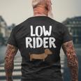 Low Rider Dachshund Dog Hilarious Cute Tank Top Men's Back Print T-Shirt Gifts for Old Men