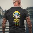 Luce Pellegrino Cattolico Mascotte Anime Del Giubileo 2025 T-shirt da uomo con stampa posteriore Regalos para ancianos
