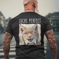 Luchs Perfect X Lynx Bobcat Looks Perfect Lustiger Luchs T-Shirt mit Rückendruck Geschenke für alte Männer