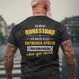 Lustiges Bin Im Ruhestand Mache Alles Später Für Rentner T-Shirt mit Rückendruck Geschenke für alte Männer