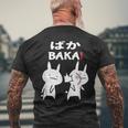 Lustiges Japan Baka Rabbit Ohrfeigen Anime And Manga S T-Shirt mit Rückendruck Geschenke für alte Männer