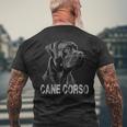 Majestic Cane Corso Portraits T-Shirt mit Rückendruck Geschenke für alte Männer