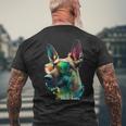Malinois Pastore Belga Cane Da Passeggio Proprietario Del Ca T-shirt da uomo con stampa posteriore Regalos para ancianos