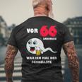 Männer 66 Jahre War Ich Mal Der Fastste 66Th Birthday T-Shirt mit Rückendruck Geschenke für alte Männer