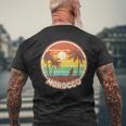 Maroc Beach Cool Retro Surf Souvenir Cadeau T-shirt imprimé au dos Cadeaux pour les vieillards
