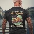 Masterarbeit Bestandenom Bett-Chiller Zum Master Abschluss T-Shirt mit Rückendruck Geschenke für alte Männer