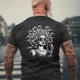 Medusa Testa Conino Mitologia Greca Antichi Serpenti T-shirt da uomo con stampa posteriore Regalos para ancianos