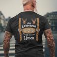 Mei Lederhosen Deer Oktoberfest Costume T-Shirt mit Rückendruck Geschenke für alte Männer