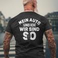 Mein Auto Und Ich Wir Sind So Tuning Turbo T-Shirt mit Rückendruck Geschenke für alte Männer