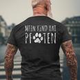 Mein Kind Hat Paws My Kind Has Paws S T-Shirt mit Rückendruck Geschenke für alte Männer