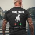 Mein Pferd Ruft An Pferde T-Shirt mit Rückendruck Geschenke für alte Männer