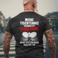 Meine Tischtennis Technik T-Shirt mit Rückendruck Geschenke für alte Männer