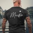Meister 2024 Aufsteiger Champion Team Football Fun Blue T-Shirt mit Rückendruck Geschenke für alte Männer