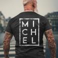 Michel Minimalism T-Shirt mit Rückendruck Geschenke für alte Männer