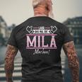 Mila Lass Das Die Mila Machen First Name S T-Shirt mit Rückendruck Geschenke für alte Männer