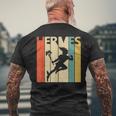 Mitologia Grecaintage Dio Hermes T-shirt da uomo con stampa posteriore Regalos para ancianos