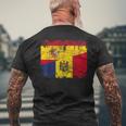 Moldavia España Bandera De La Amistad Moldavia Camiseta Hombre Estampado Espalda Regalos para ancianos