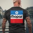 Mopar Retro Flag Logo T-Shirt mit Rückendruck Geschenke für alte Männer