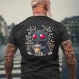 Mothman Bubble Tea Kawaii Boba Tea Men's T-shirt Back Print Gifts for Old Men