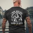 Motociclista Papà Idea Regalo Divertente Motociclismo Uomo T-shirt da uomo con stampa posteriore Regalos para ancianos